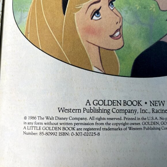 Walt Disney Sleeping Beauty Little Golden Book 1986  Childrens Story Book u - Picture 4 of 7